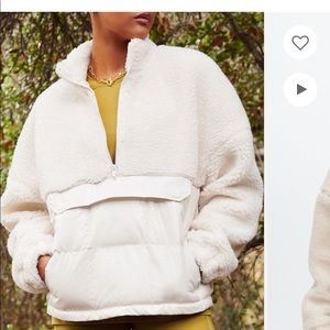 NWOT - FABLETICS - Sherpa half zip!